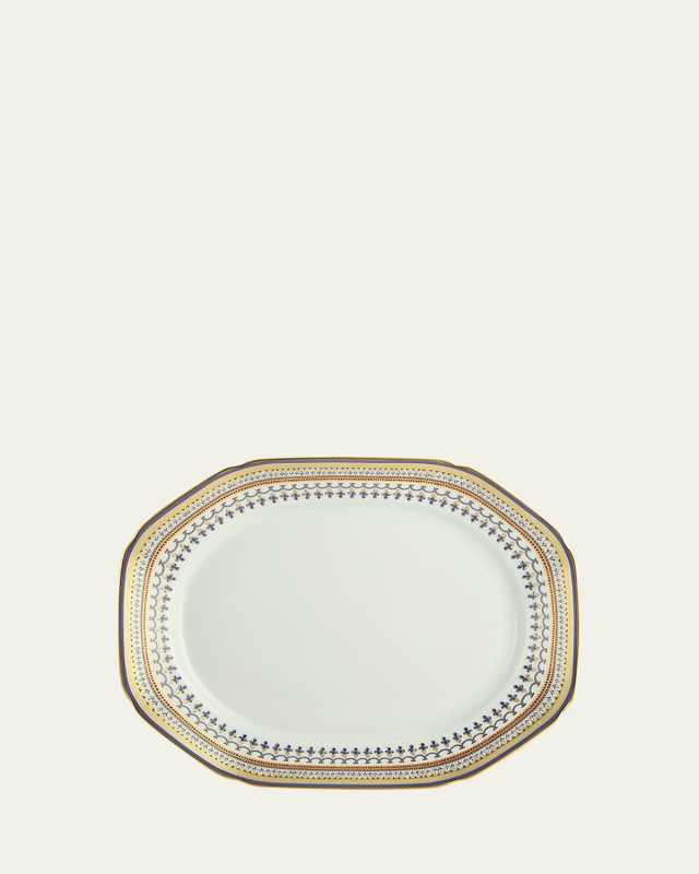 Chinoise Blue Octagonal Platter